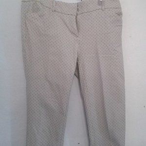 NY & Co. Tan Polka Dotted Pants in 6P